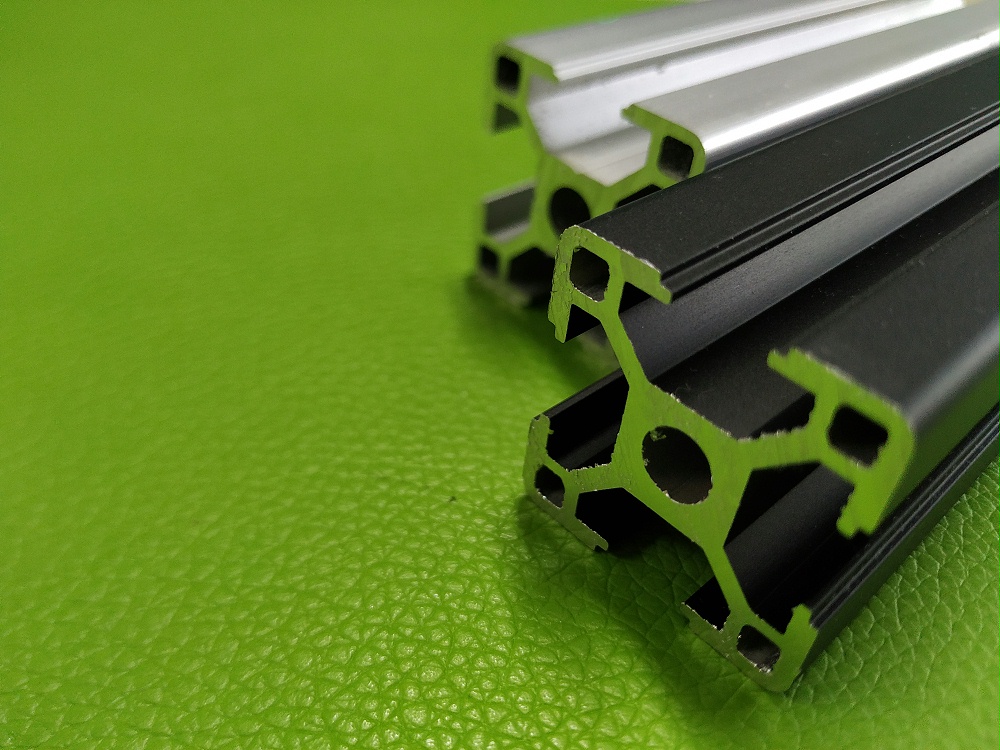 3030工業(yè)鋁型材黑色/銀白砂面氧化處理 3030工業(yè)鋁型材